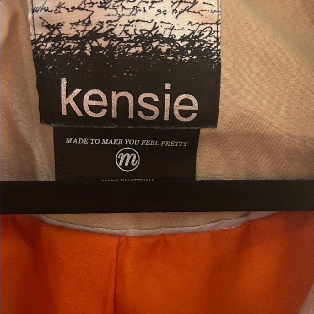 Kensie Light Beige Rain ☔️ Zip-Front Jacket - Picture 5 of 8